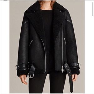 All Saints Oversized Biker Jacket